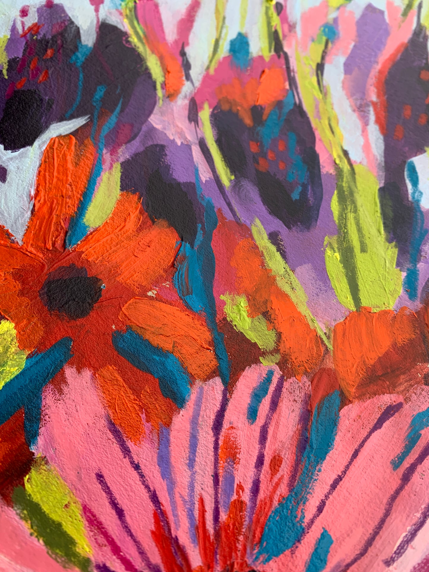 abstract bright floral