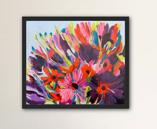 abstract bright floral