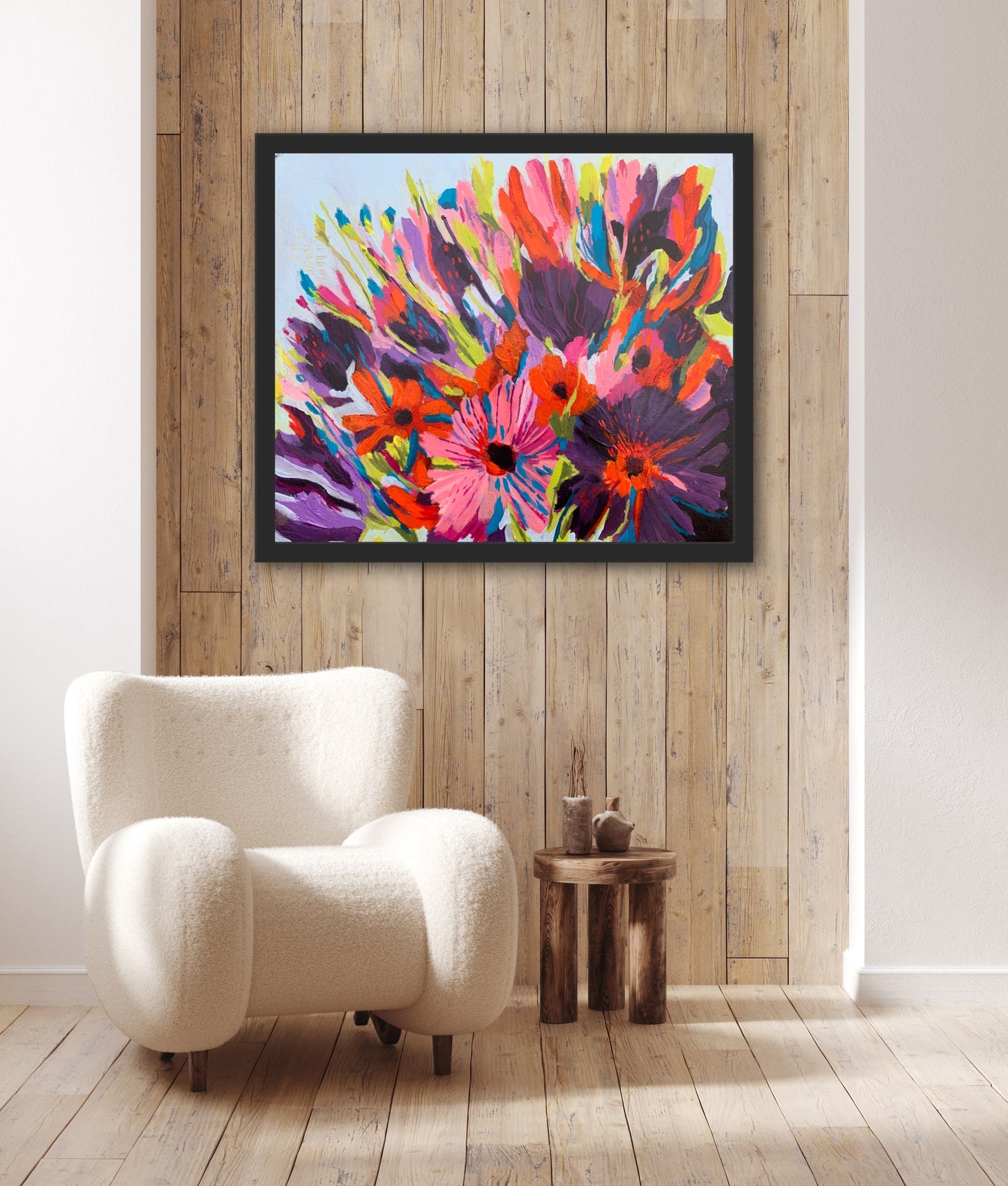 abstract bright floral