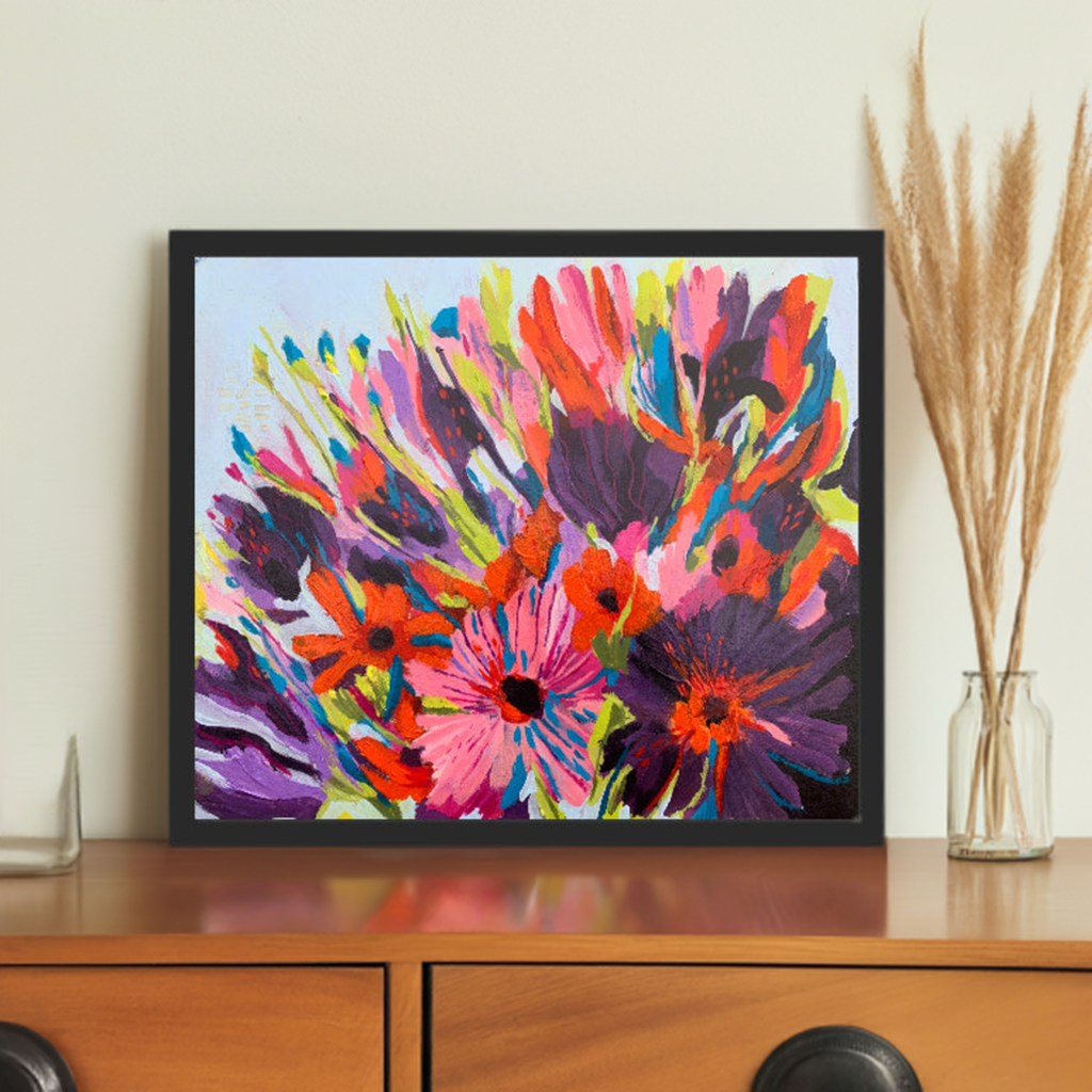 abstract bright floral