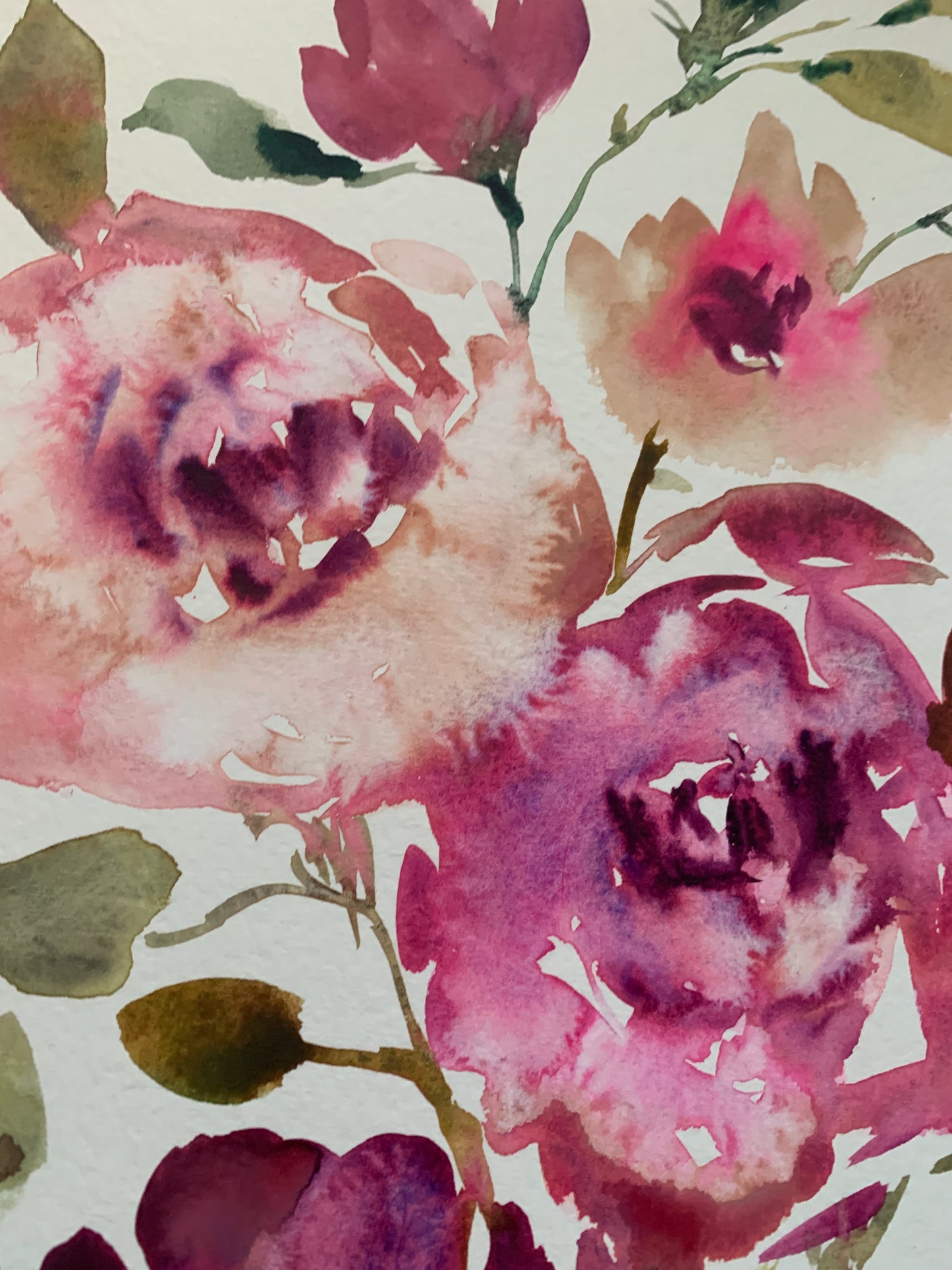 Winter Roses original painting