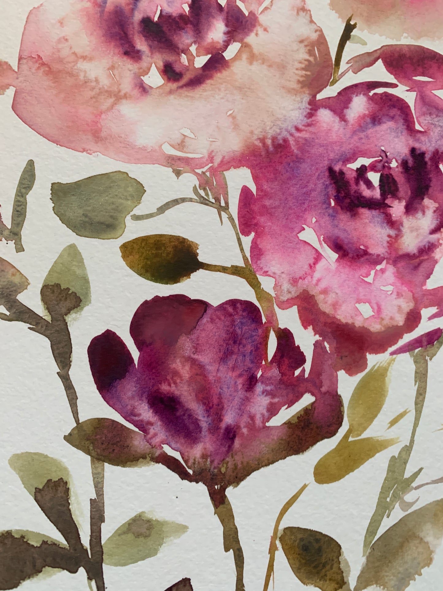 Winter Roses original painting